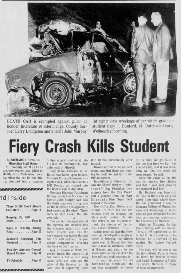 Clipping from The Missoulian